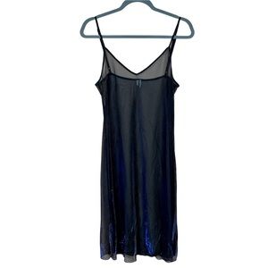 Out From Under Iridescent Mini Sheer Slip Dress Medium Urban Outfitters